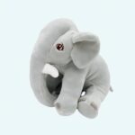 Cute grey elephant plush Animal Plush Material: Cotton