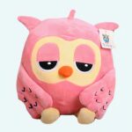Cute green plush owl Plush Owl Plush Animals Materials: Cotton