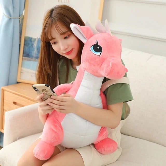 Cute pink dragon plush Fantastic dragon plush Size: 40cm Colour: Pink
