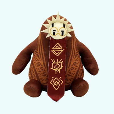 Esquie Plush – Clair Obscur: Expedition 33 on a plain light blue background, inspired by the video game.