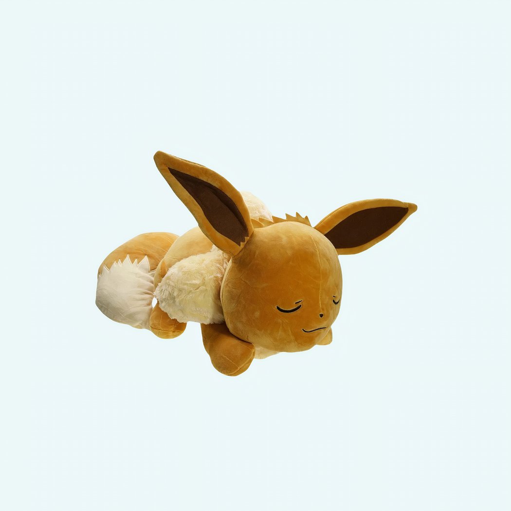 Giant Sleeping Eevee Plush 20 inches IMG 01 25 peluche evoli geant qui dort 50cm 1