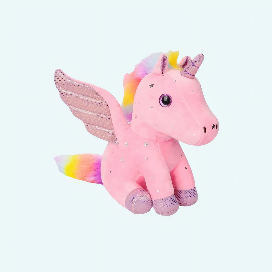 Magic Plush Unicorn with Shimmering Wings IMG 01 25 peluche licorne ailes scintillantes 1