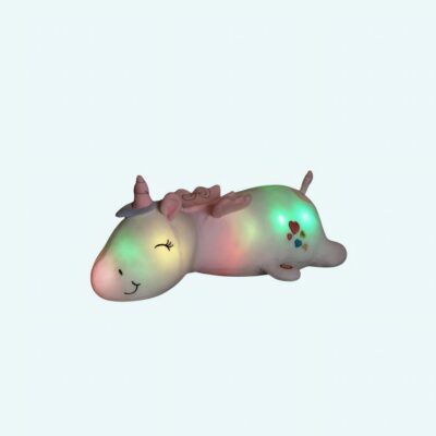 Unicorn Pillow Plush with LED Lights