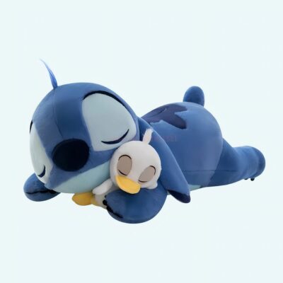 Stitch Cuddling His Duck Stuffed Animal
