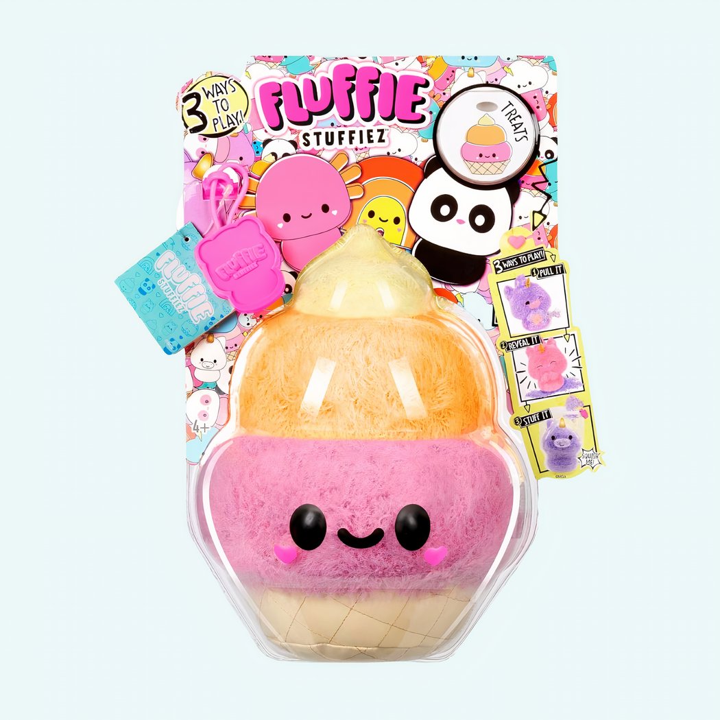 Fluffie Stuffiez Ice Cream Cone Stuffed Animal IMG 06 2025 Peluche Fluffie Stuffiez cornet de glace 2