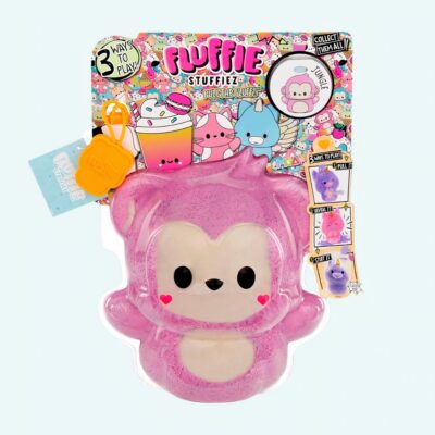 Fluffie Stuffiez Small Pink Monkey Plush