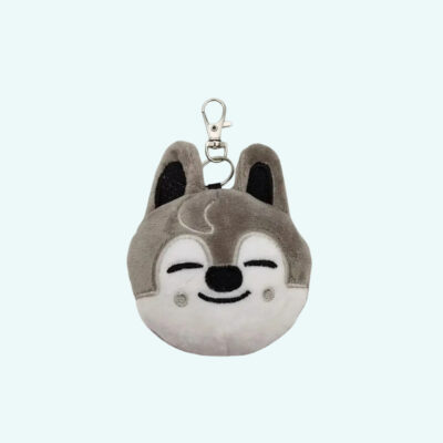 Stray Kids Bang Chan Kawaii Wolf Keychain Plush
