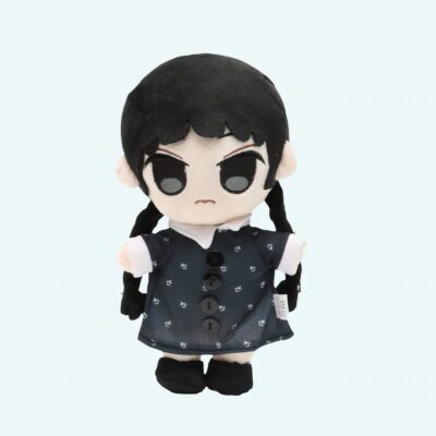 Wednesday Addams Floral Black Dress Stuffed Animal
