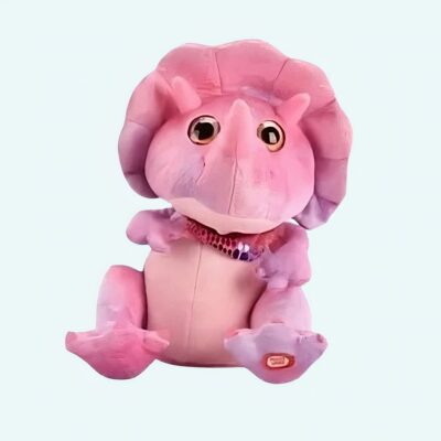 Electric Pink Dinosaur Plush