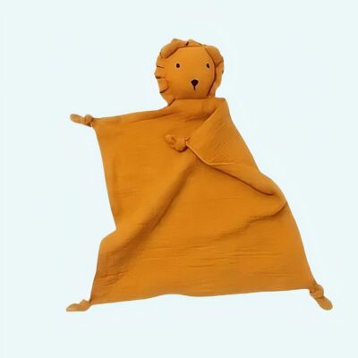 Lion Muslin Cotton Security Blanket