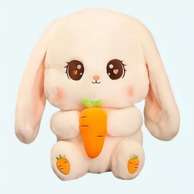 Bunny Plush Holding a Carrot