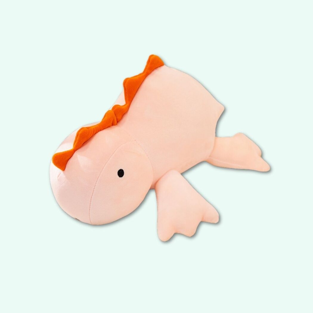 Weighted Pink Dinosaur Stuffed Animal IMG peluch lestee dinosaure rose