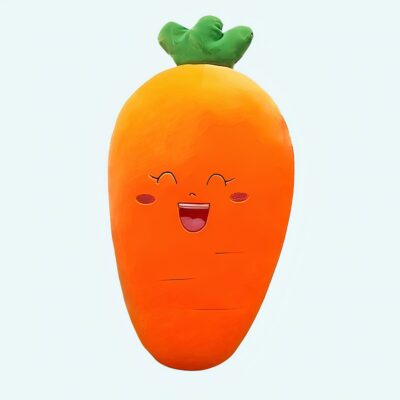 Smiling Carrot Stuffed Animal