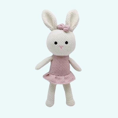 Crochet Miss Bunny Stuffed Animal