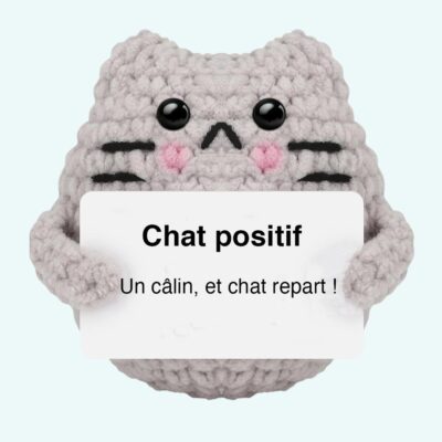 Positive Cat Crochet Plush