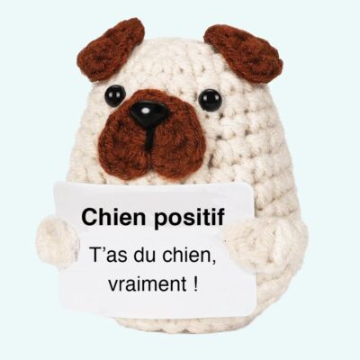 Positive Crochet Dog Plush
