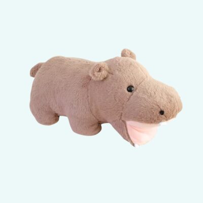 Open-Mouth Hippopotamus Stuffed Animal
