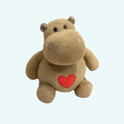 Hippopotamus Plush with a Heart