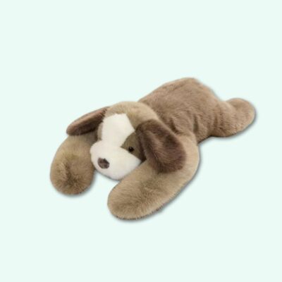 Weighted Beige Dog Stuffed Animal