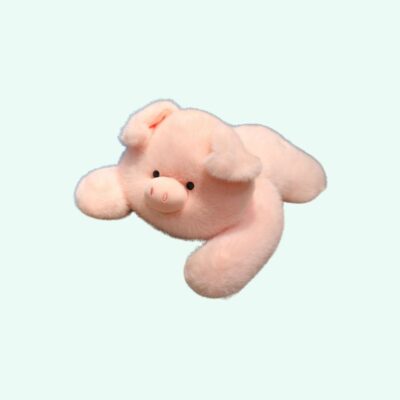 Weighted Plush Pink Pig