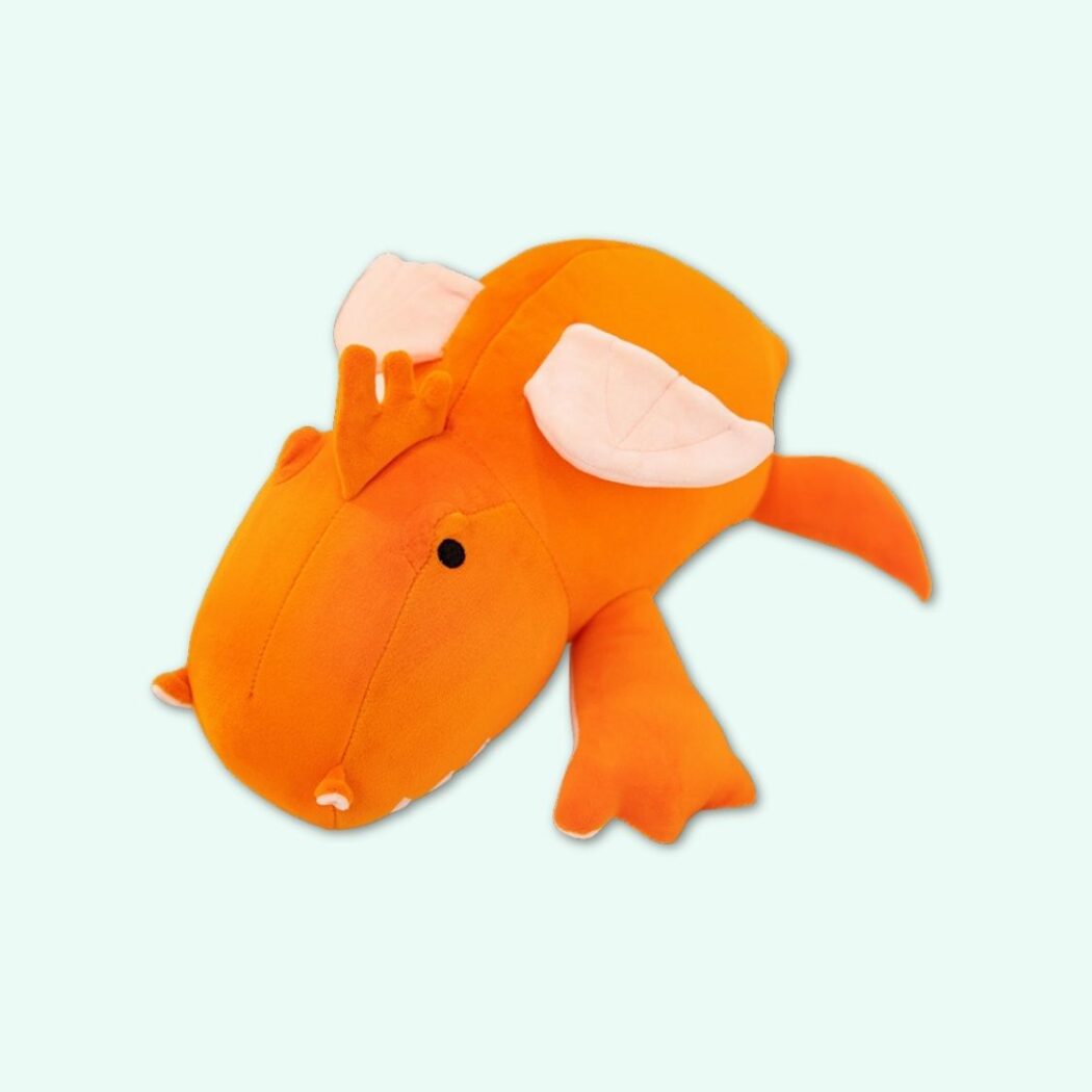 Weighted Dragon Plush – Orange IMG peluche lestee dragon orange