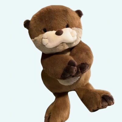 Realistic Brown Otter Stuffed Animal