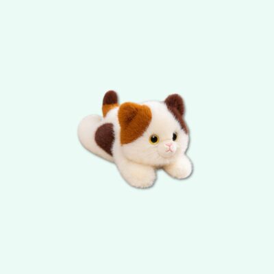 Weighted Tricolor Cat Plush