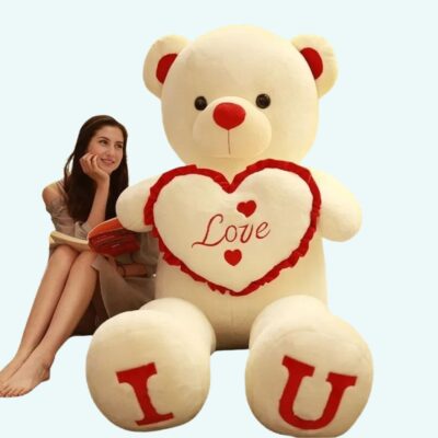 Giant Love Heart Teddy Bear